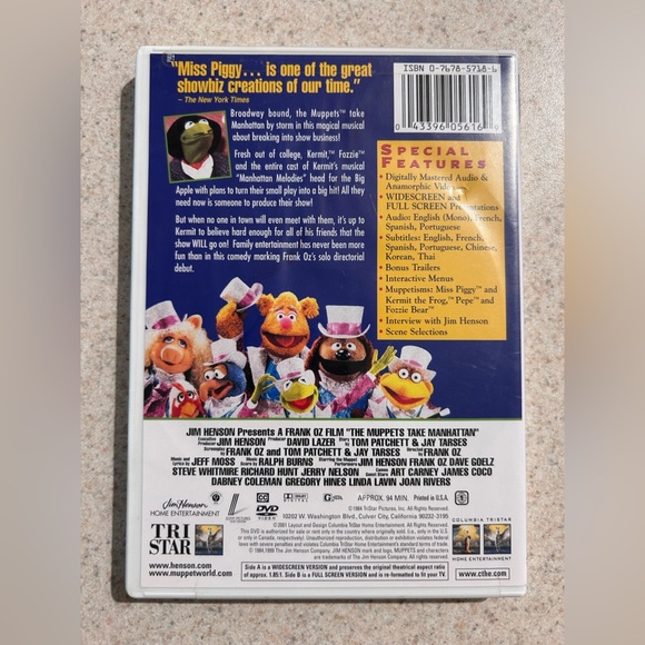 The Muppets Take Manhattan DVD - Picture 3 of 3